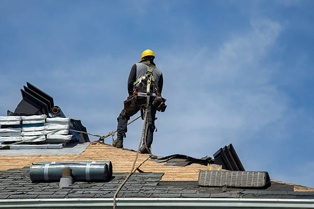 Professional Gutter Installation technician working in Wiggins, MS